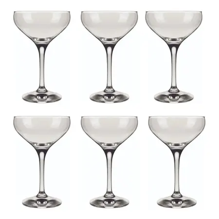 Juego De Copas De Vidrio Mistic Nadir De 220 Ml Transparente