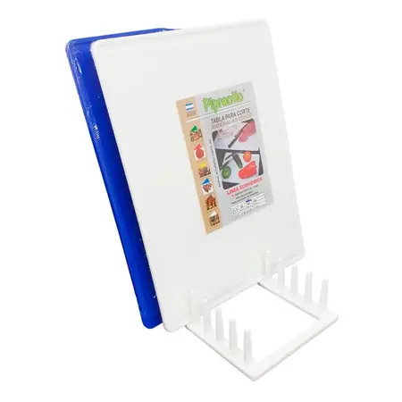 Juego De Tablas De Picar Con Soporte 7 Pzs 30x40 Plástica Combo Gastronomico Al Azar