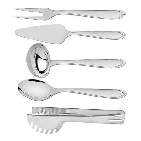 Juego Utensilios Tramontina Utility Acero Inoxidable 5 Pzs.