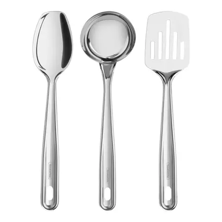 Juego Utensillos Profesional Tramontina Acero Inoxidable 3pz