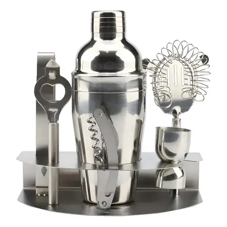 Kit Bartender Set Coctelería Acero Inoxidable 7 Accesorios