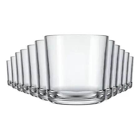 Kit De Vasos De Bar, 265 Ml, 12 Unidades, Bebidas De Whisky, Color Transparente, Cristal Nadir