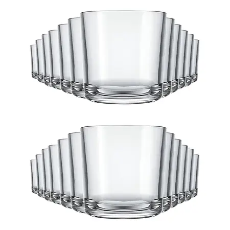 Kit De Vasos De Bar, 265 Ml, 24 Unidades, Bebidas De Whisky, Color Transparente, Cristal Nadir