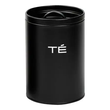 Lata Para Guardado De Te Modelo En Español 1,4 Lts | Carol Negro
