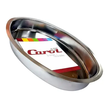 Legumbrera Oval Profunda Carol Acero Inoxidable 33x22,5 Cm