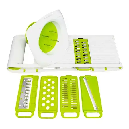 Mandolina Cortadora Rebanadora Múltiple Plástico 5 Cuchillas