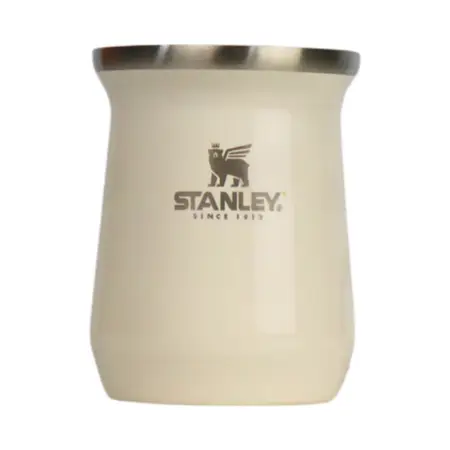 Mate Stanley Original Blanco Negro Acero Inoxidable X 1 Un CREAM GLOSS