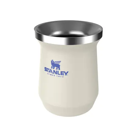 Mate Stanley Original Blanco Negro Acero Inoxidable X 1 Un Cream Royal