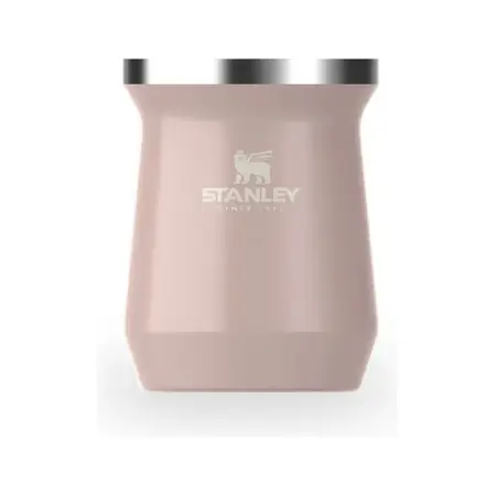 Mate Stanley Original Blanco Negro Acero Inoxidable X 1 Un Peach Whip Gloss