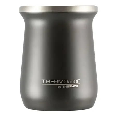 Mate Thermos 260 Ml Acero Inoxidable Cm Negro Doble Pared Svm2406