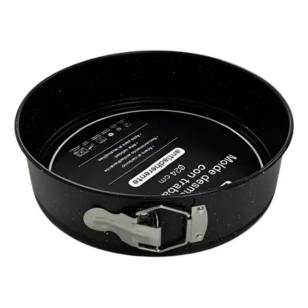 Molde Desmontable Traba Antiadherente Tortera Cocina Color Negro