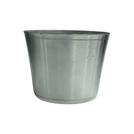 Molde Flan Individual Es Acero 210 Ml Sin Bordes 8,8 Cm Plateado