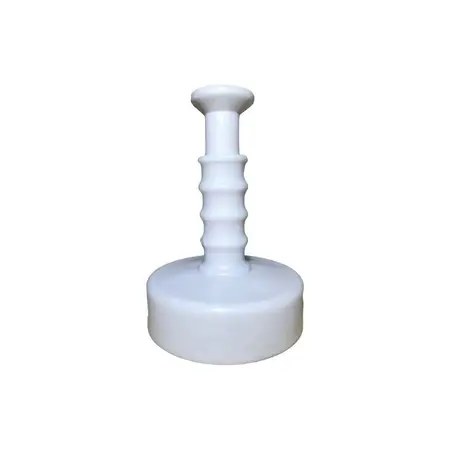 Molde Hamburguesa Hamburguesera De Golpe 12cm Resorte Plasti Blanco