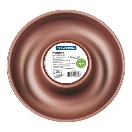 Molde Hornear Vermont Tramontina Teflon Tortera Molde 24cm Color Marrón