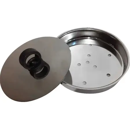 Molde Para Hamburguesas Hamburguesera 10 Cm Acero Inox Carol Color Plateado