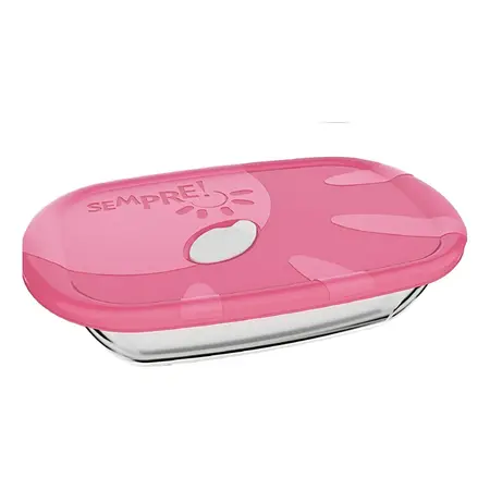 Molde Para Hornear Always Rectangular De 3 Litros Con Tapa Nadir 598, Varios Colores