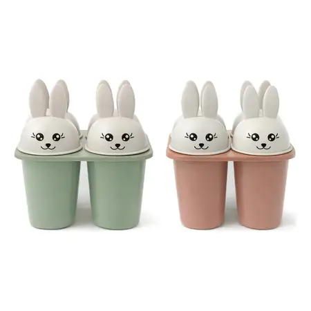 Moldes Para Helados De Conejitos Palitos Plastico X4 | Carol Terracota