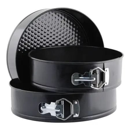 Moldes Torta Tortera Desmontable Pastel Antiadherente X3 - Negro