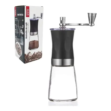Molinillo De Café Práctico De Mano Molinillo Cerámica Ø6,5cm - Negro