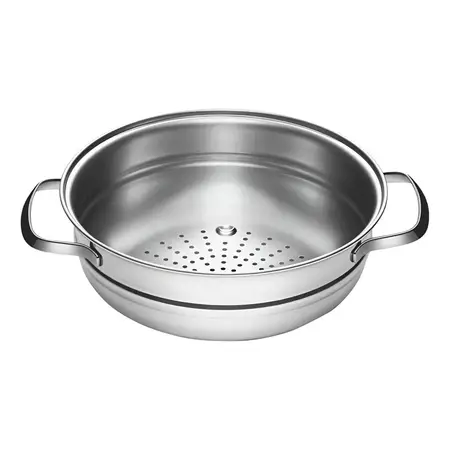 Olla A Vapor Allegra Tramontina De Acero Inoxidable De 2.2 Litros Gris