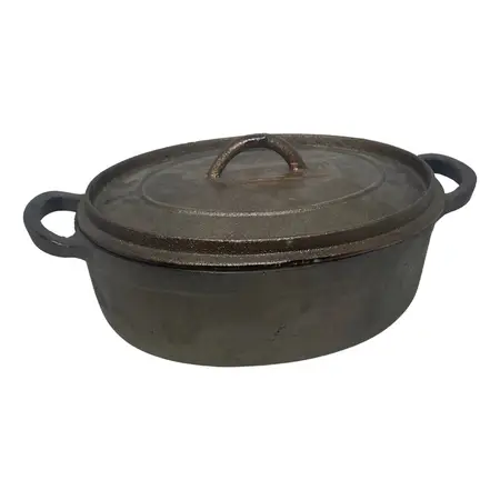 Olla Cacerola Matambrera De Hierro Fundido 2,7 L | Fundición Negro