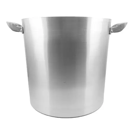 Olla Gastronómica Aluminio Jesica N° 24 Capacidad 10 Litros Plateado