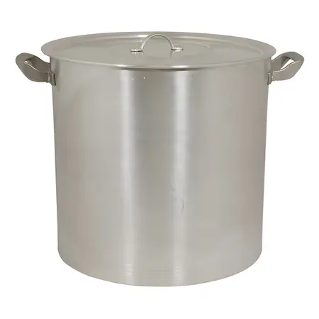 Olla Gastronómica Aluminio Jesica N° 28 Capacidad 18 Litros Color Gris