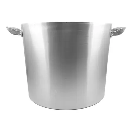 Olla Gastronómica Aluminio Jesica N° 45 Capacidad 72 Litros Plateado