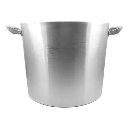 Olla Gastronómica Aluminio Jesica N° 50 Capacidad 100 Litros Color Plateado