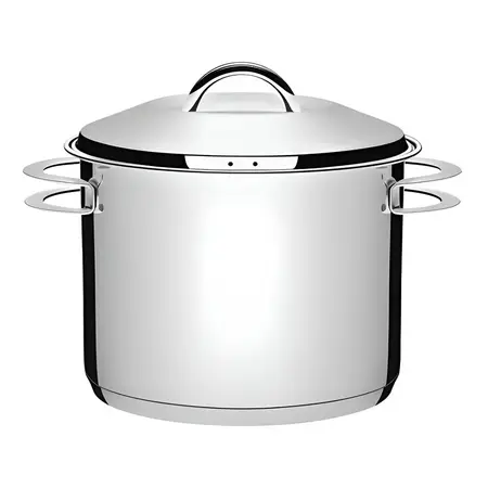 Olla Tramontina Solar Triple Fondo Alta 28 Cm 11.9 L Acero Inox Color Gris 62505/280