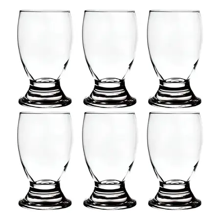 Pack De 6 Copas Rio Vaso De Vidrio Cerveza 350 Ml | Nadir Transparente