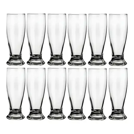 Pack X12 Vasos Cervecero Munich De Vidrio 530 Ml 18 Oz Nadir