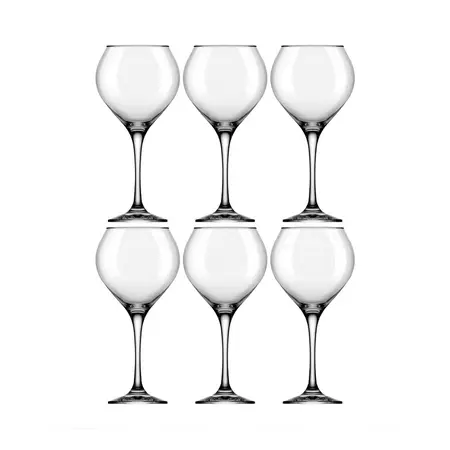 Pack X6 Copas Prestige Vidrio Nadir Copón 600 Ml Grande Copa Color Transparente