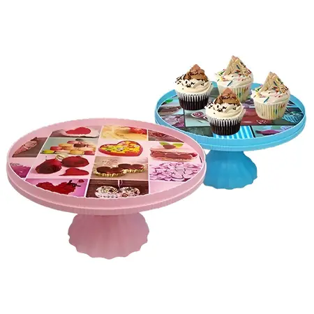 Pie De Torta Reposteria Base Para Tortas Postres Plástico Color Al Azar