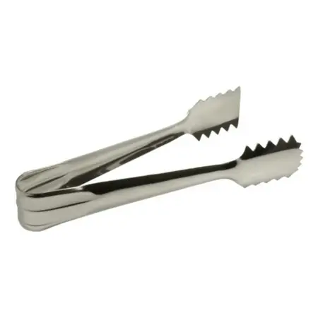 Pinza De Hielo Multiuso Tragos Cocina 15 Cm Acero Inoxidable Plateado