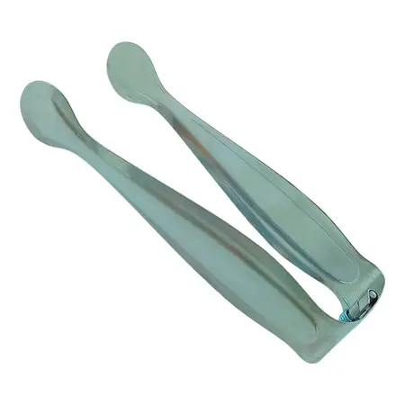 Pinza Para Masas Facturas Acero Inoxidable Resorte Reforzada Plateado