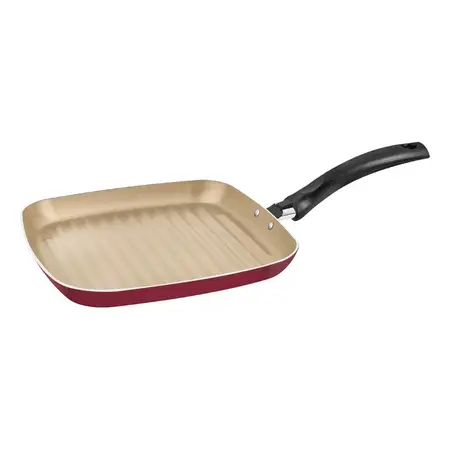 Plancha Bifera Tramontina Turim Teflon Antiadherente 24 Cm Bordó