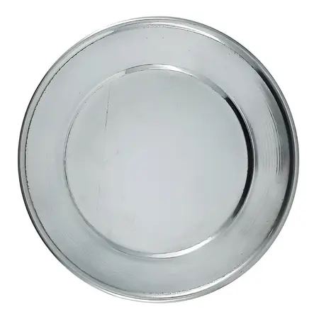 Plato Acero Inoxidable Reforzado 18 Cm Postre Vajilla X1 Uni