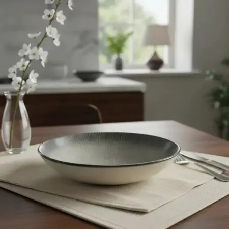 Plato Bowl Hondo Sopa De Cerámica 18,5 Cm Alt Grey | Carol Gris