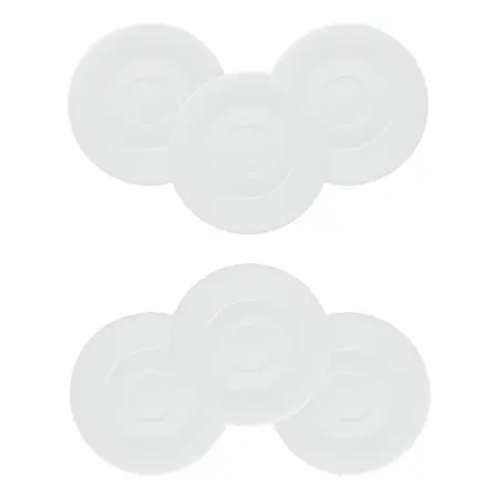 Plato Cafe Tsuji Conico 1600 Porcelana Con Sello 12 Cm X6 U Blanco