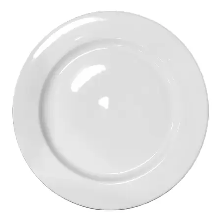 Plato Fuente 31 Cm Ala Ancha Tsuji Porcelana Blanca X1 Uni. Blanco