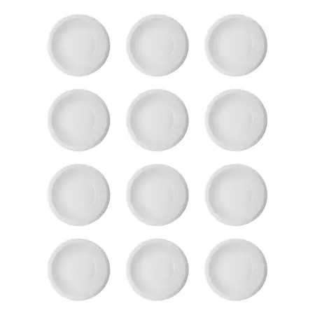Plato Hondo 19cm Porcelana Tsuji Ala Angosta Línea 450 X12 U Blanco