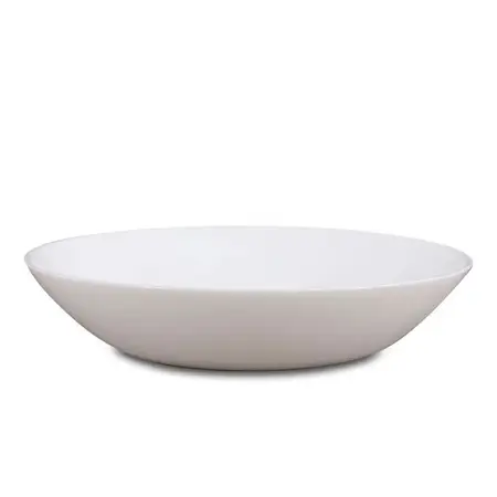 Plato Hondo 20 Cm Luminarc Modelo Diwali Vidrio Templado X 1 Blanco