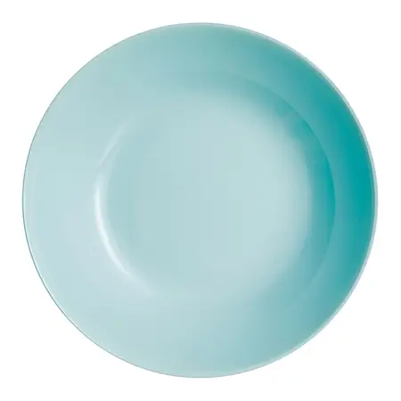 Plato Hondo 20 Cm Luminarc Modelo Diwali Vidrio Templado X 1 Color Turquesa