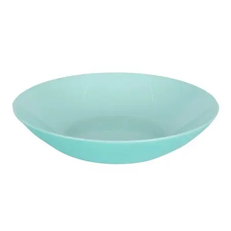 Plato Hondo 20cm Luminarc Modelo Diwali Vidrio Templado X 12 Turquesa
