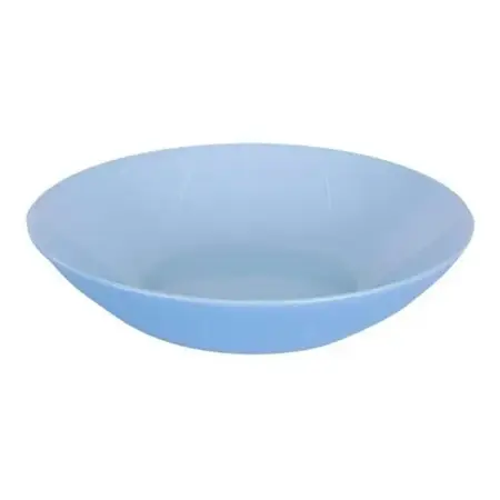 Plato Hondo 20cm Luminarc Modelo Diwali Vidrio X12 Un Cu Ota Celeste