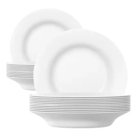 Plato Hondo 23cm Nadir Duralex Menu Vidrio Templado 5843 X12
