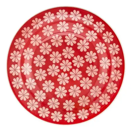 Plato Hondo De Cerámica Linea Floreal 22,5 Cm | Oxford Renda Floreal