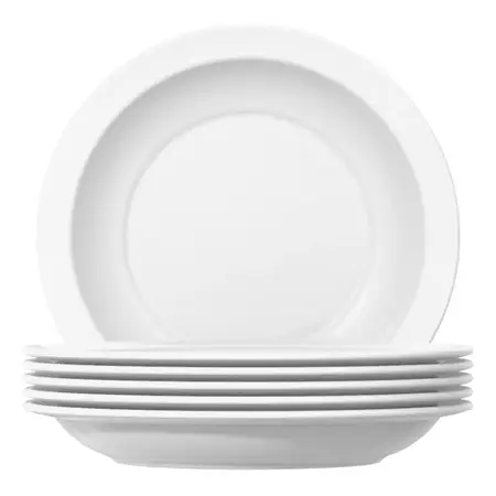 Plato Hondo Gourmet Gastronómico Templado Nadir 22,5 Cm X 1