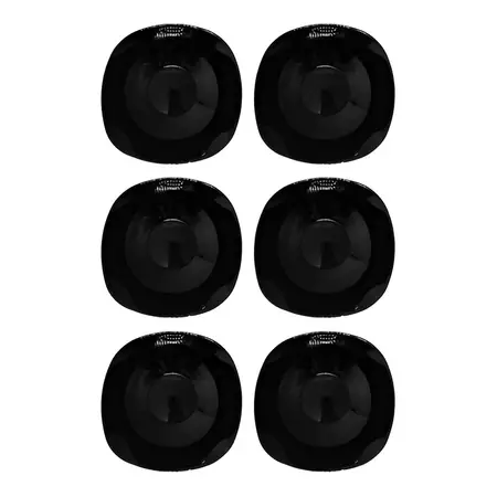 Plato Hondo Vidrio Templado Cuadrado Grande Resistente X6 U